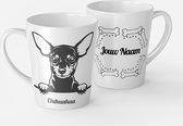 Een heerlijke latte uit een mooie Chihuahua Mok