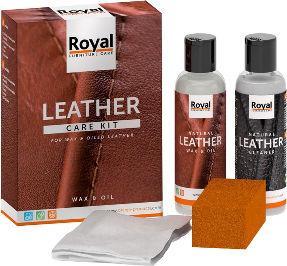 Leather Care Kit - Wax & Oil - Oranje Furniture Care
