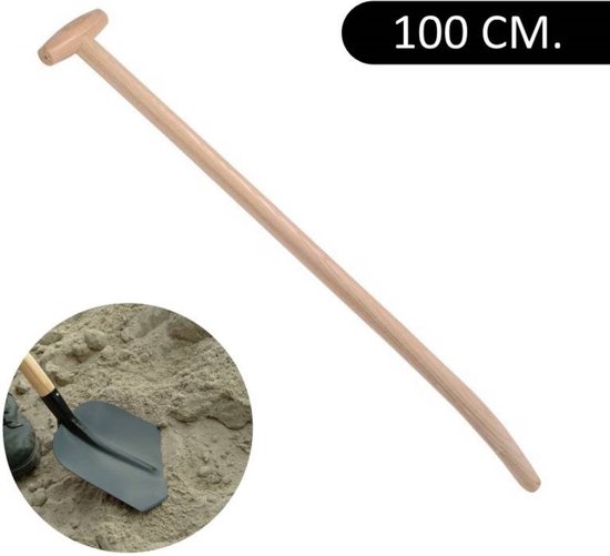 Synx Tools Batssteel 100cm Gebogen - schopsteel - Schoppensteel - Spadesteel - Schepsteel - Scheppen - Tuinartikelen van Synx Tools — afbeelding 2
