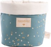 Commode Mandje Panda Basket Medium 24*20|Gold Confetti Magic Green | Nobodinoz