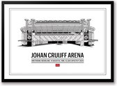 Johan Cruijff ArenA poster | wanddecoratie AJAX | Liggend 30 x 21 cm