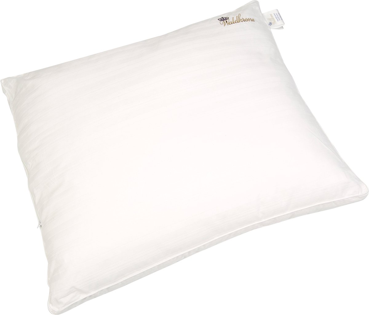 Polydaun Waldkrone Steinbergerhof hoofdkussen - katoenen tijk - GRS gerecyclede Comfort-O-Bol vulling - 850 gram - navulbaar - 65x55x5 cm