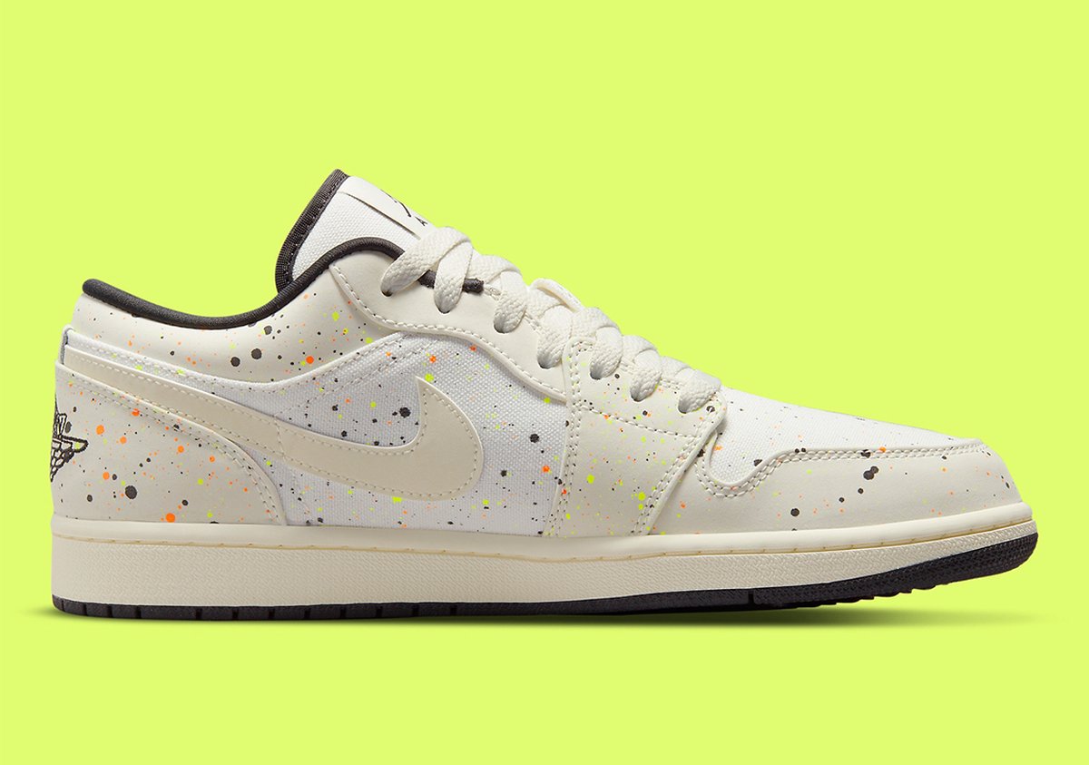 Nike AIR JORDAN 1 LOW SE ‘BRUSHSTROKE’ Wit
