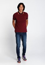 J&JOY - Poloshirt Mannen Moraine Lake Bordeaux