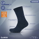 Thermosokken | Noorse wollen sokken met ronde hals | Wintersokken | Warmesokken | Comfortabele sokken | Unisex | Cadeau | 3 paar