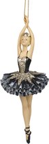 Goodwill Kerstbal-Ballerina Zwart H 15 cm