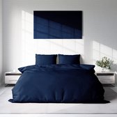 Nice Dreams Dekbedovertrek - 100% Katoen - EFFEN Navy Blauw - 240X220 cm