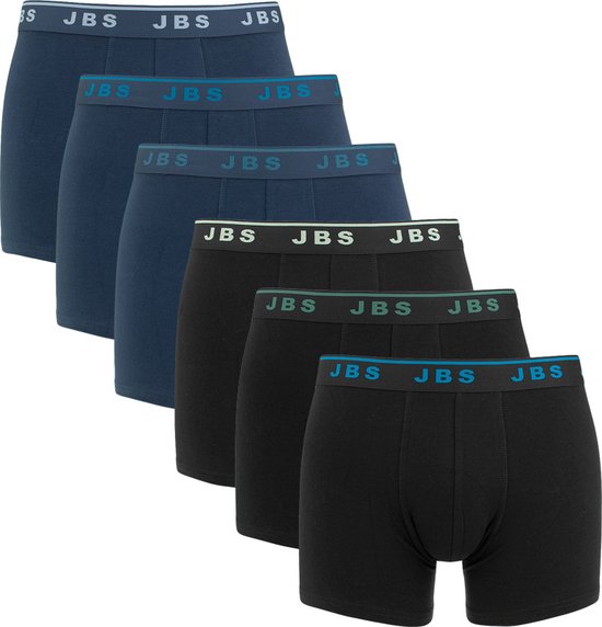 JBS 6P boxers combi blauw - S