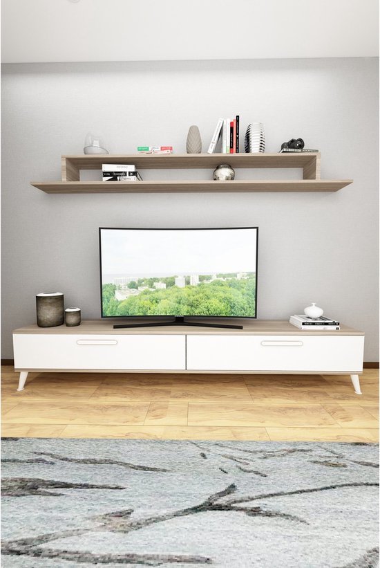 Wood House TV Furniture Sinetra - Meuble TV - Meubles TV - Meuble TV - Meuble  TV -... | bol.com