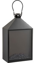 Lantaarn - hearth led lantern black - black - 17x305x55