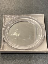 Ronde spiegel - zilver - dia 33 x 3 cm - spiegels