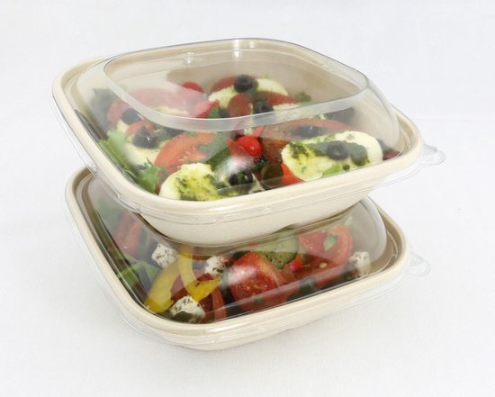 Vegware composteerbare tortilladozen met PLA-venster (500 stuks) - CL705