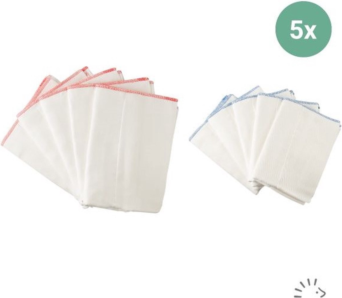 Goedkoopste Popolini Organic Prefold Luiers - Maat L - 5 stuks