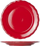 Juliet - Dessertbord - Rood - D21.6cm - Keramiek - (Set van 6)