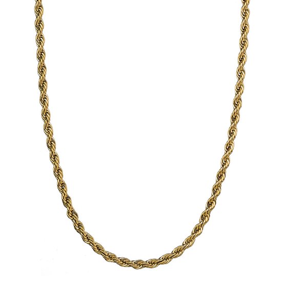 Fashion Jewelry - Rope Chain - Goud - Heren- Dames - kettingen te combineren met diverse hangers