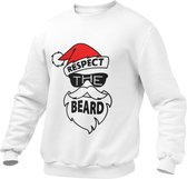 Kerst Trui Heren -Respect the Beard - Trui - Kerst - Christmass - Grappig - Funny