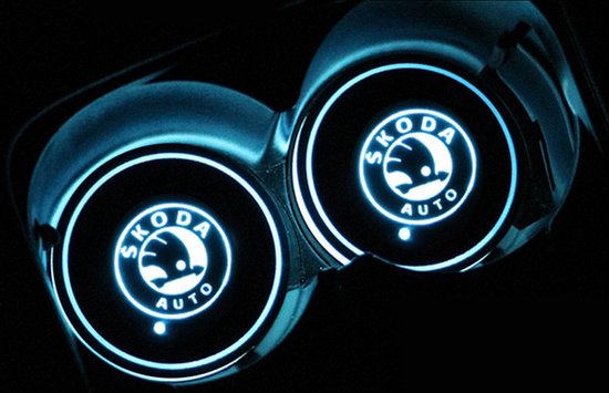 Coole Lichtgevende Mercedes LED Onderzetters - Bekerhouders