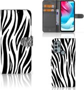 Beschermhoesje Motorola Moto G60s Smartphone Hoesje Zebra