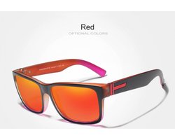 Kingseven zonnebril - UV400 - Gepolariseerd - Zwart - Limited Redstar - Z1901