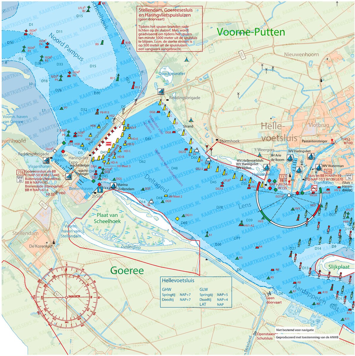 Kaartkussen incl vulling 50x50cm hellevoetsluis