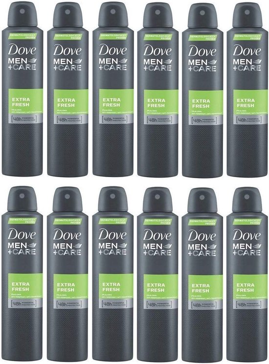 Dove Extra Fresh  Deo Spray - 12 x 150 ml - Voordeelverpakking