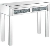 Jison® Kaptafel - Make-up Tafel - Toilettafel -  Elegante Kaptafel - Visagie - Computertafel - Dressoir - Tafeltje - 2 Lades