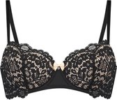 Hunkemöller Dames Lingerie Voorgevormde beugel bh Rose  - Zwart - maat C95