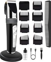 Professionele haartrimmer tondeuse voor heren, perfect als cadeau voor mannen, oplaadbaar, premium kwaliteit, trimmer voor lichaam en gezicht.