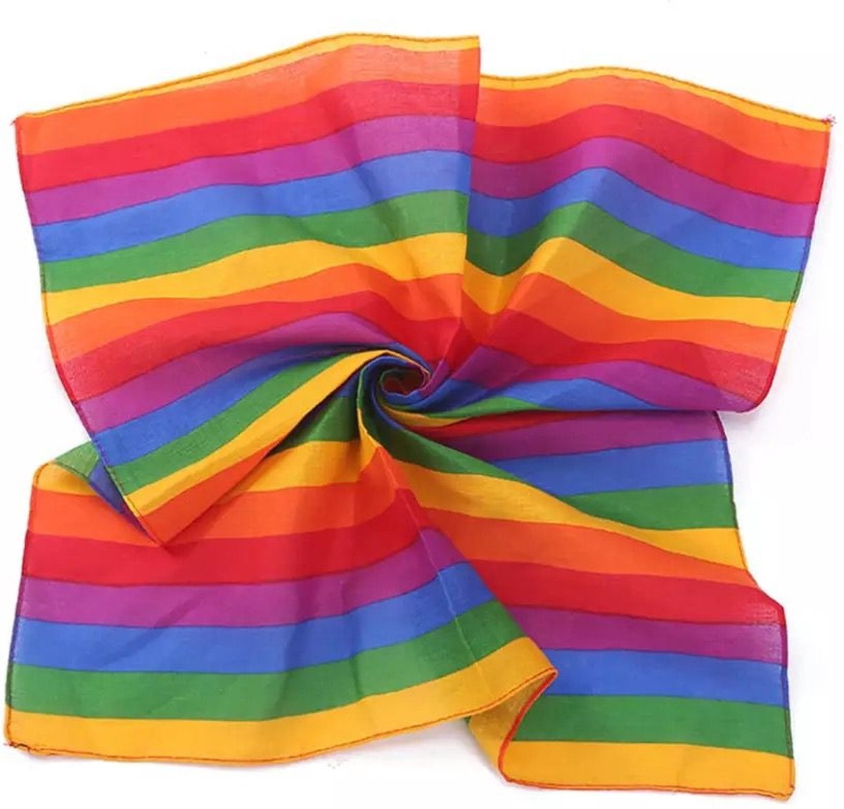 GoedeDoelen.Shop | Bandana Rainbow | Pride Hoofddoek | Pride | Bandana | Hoofdband | Sjaaltje | LGBTQ | Regenboog Zakdoek | Pochet