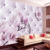 Zelfklevend fotobehang - Kersenbloesem Luxe Lavendel, 8 maten, premium print
