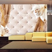Zelfklevend fotobehang - Gouden lelies, 8 maten, premium print
