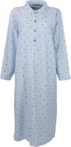 Lunatex dames nachthemd flanel | MAAT L | Strik | blue