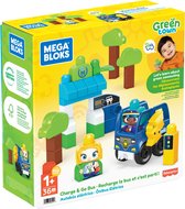 MEGA Bloks Green Town Charge & Go Bus - 35 grote bouwstenen