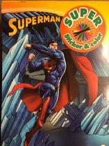 kleurboek superman met stickers - spiderman kleurboek vol met spiderman tekeningen