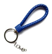 Sleutelhanger - Donker Blauw - Love - Liefde - Valentijn - Sport - Hanger - Leer - Kleur - Sportsieraad - Sieraad - Sportsieraden - Sieraden - Team - Teamkado