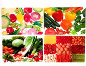 Placemats Vegetables per set van 12 stuks