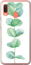 Telefoonhoesje Geschikt voor Samsung Galaxy A20e hoesje - Waterverf - Eucalyptus - Plant - Siliconen Telefoonhoesje