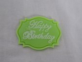 Zeep Happy Birthday, Verjaardag, Wit, Groen, Appelgeur