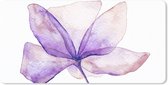 Bol.com Bureauonderlegger - Bloemen - Waterverf - Paars - 60x30 - Muismat aanbieding