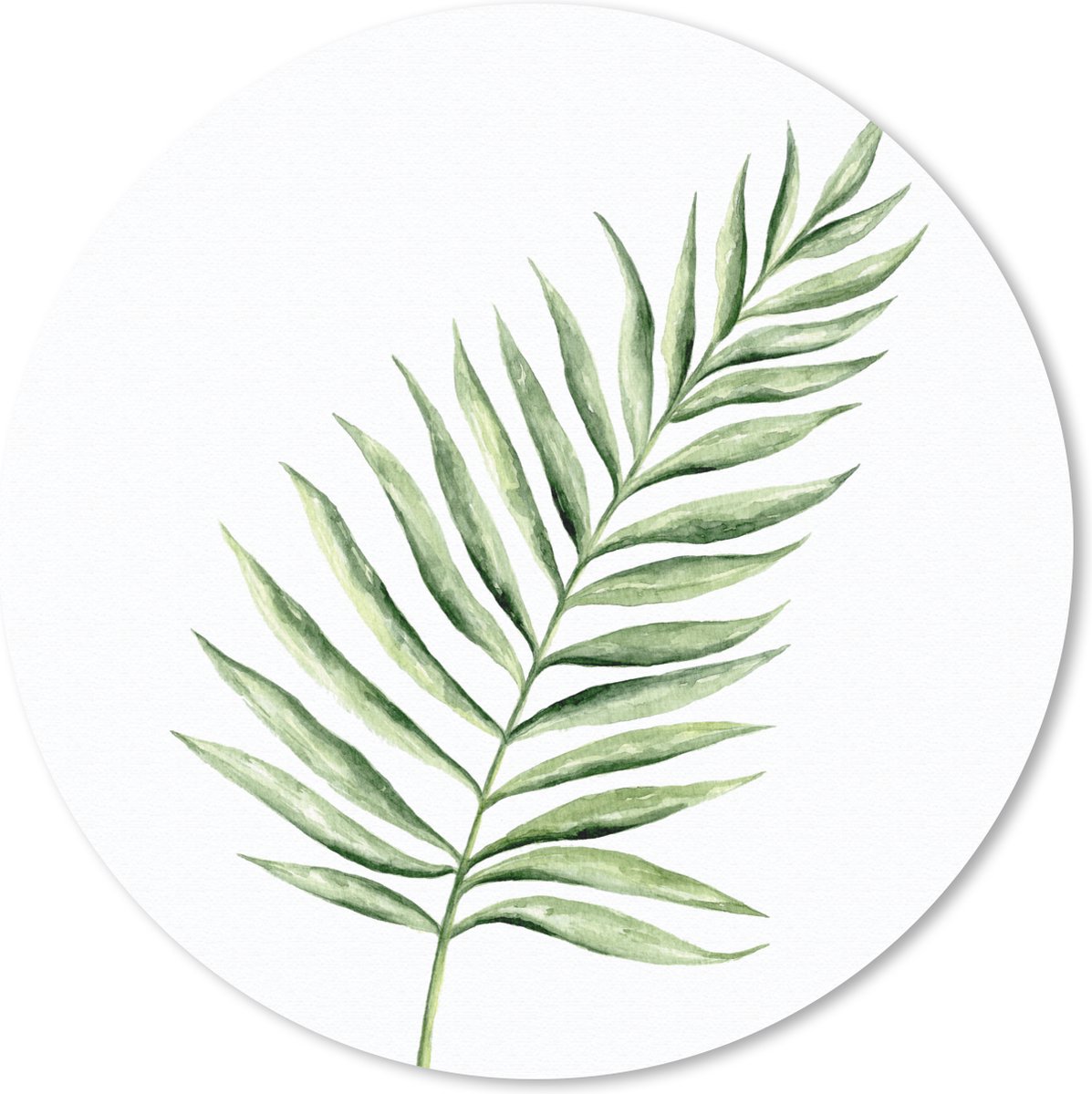 Muismat rond 30x30 cm - Mousepad Plant - Waterverf - Aquarel - Ronde muismatten