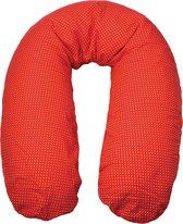 Housse de coussin d'allaitement Form-Fix - Housse pour Form Fix XL - 100% coton et tissu éponge confortable - Polkadot rouge-blanc