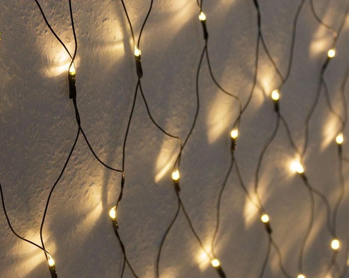 Meisterhome Netverlichting - 3x3 meter Warm wit - Voor binnen & - 240 LEDs | bol.com