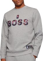 Hugo Boss NBA Windmill Trui - Mannen - grijs - rood - blauw