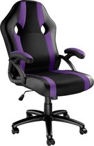 tectake - Bureaustoel Goodman zwart / paars - 403484