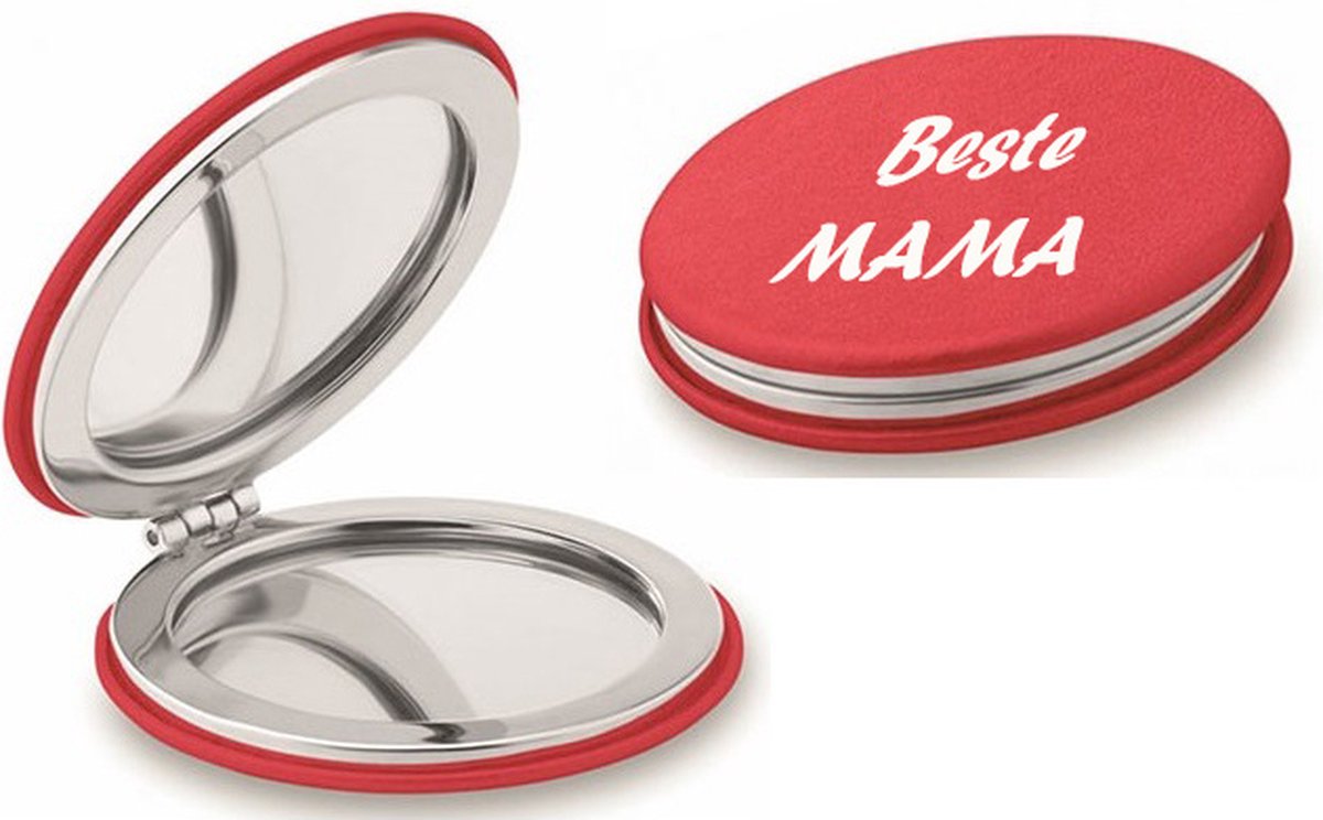 Goedkoopste Ronde make-up spiegel zakspiegel met naam / foto