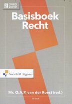 Boek cover Basisboek Recht van Mr.O.A.P Van Der Roest (Paperback)