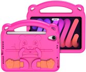 Apple iPad mini 6 (8.3 Inch) Hoes - Schokbestendige case met handvat - Panda Series - Roze