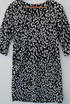 Pink Lady dames jurk wit/zwart - maat XXL