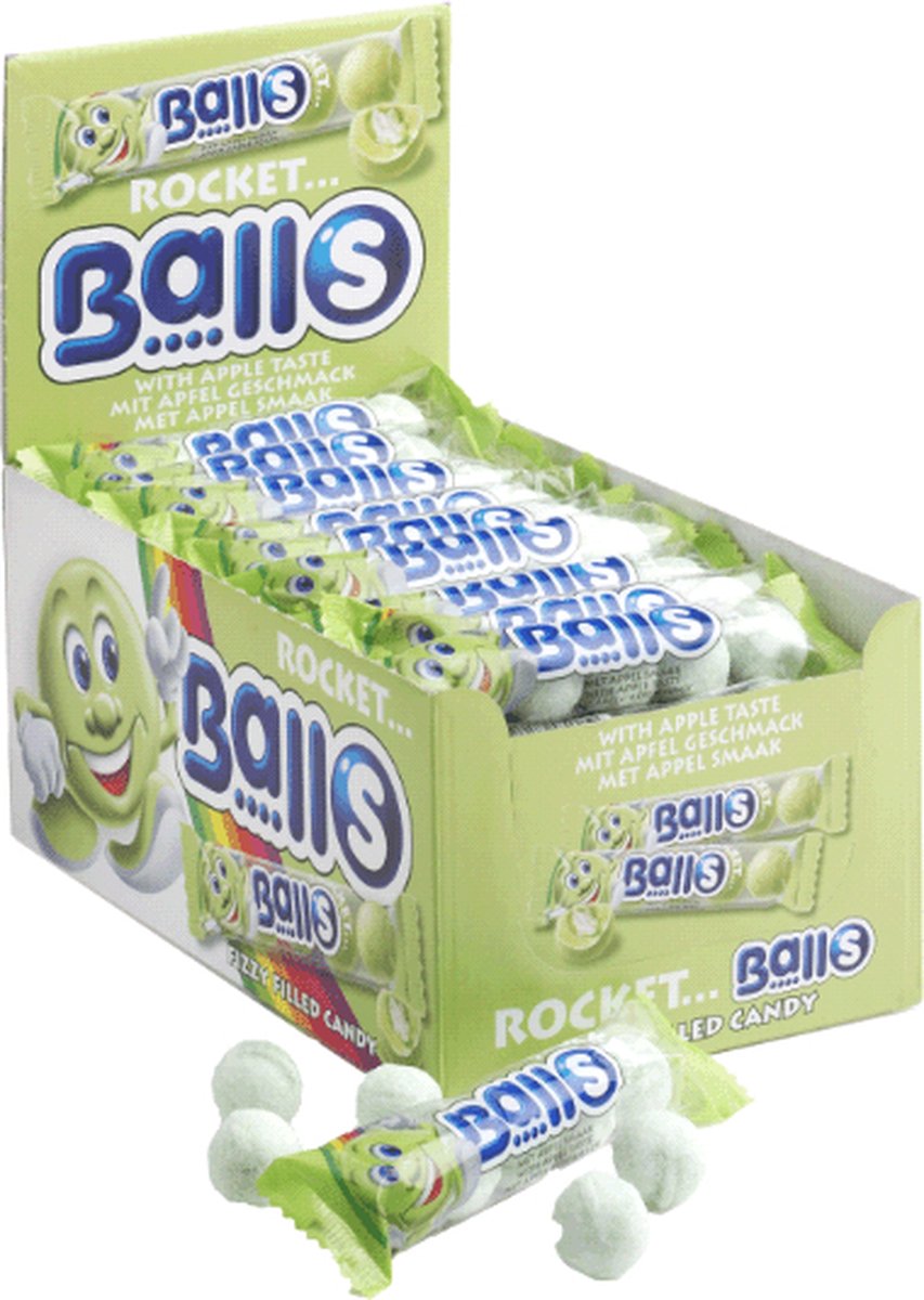 Astra Sweets | Rocket Balls | Appel | 5-pack