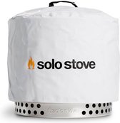 Solo Stove Bonfire-beschermhoes. Accessoire voor de Bonfire-vuurkorf. Waterdicht, PVC-gecoat polyester met binnensteun van aluminium stutten, ⌀ 56 cm, hoogte 40,6 cm. Kleur: wit.